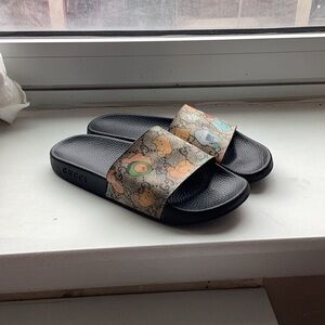 Limited Edition Gucci Kawaii Canvas Slides